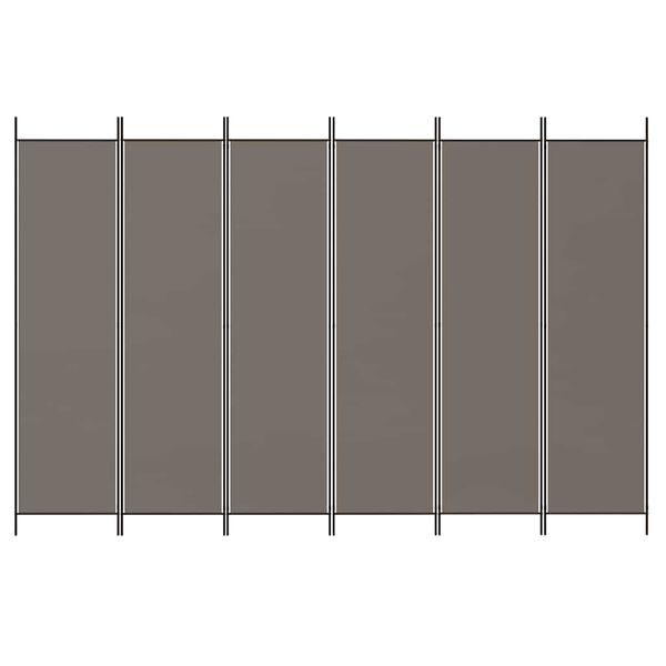 vidaXL 6-Panel Room Divider Anthracite 300x200 cm Fabric