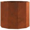 vidaXL Planter Rusty 60 x 60 x 50 cm Weathering Steel