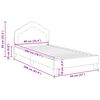 vidaXL Children's Bed Frame with Headboard Purple 90 x 200 cm Velvet
