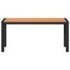 vidaXL Garden Bench Brown 100 x 28 x 45cm Steel