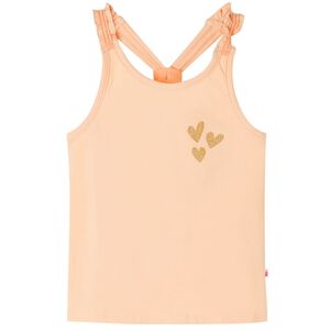 vidaXL Kids' Tank Top Light Orange 116