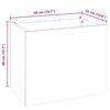 vidaXL Garden Planter Anthracite 50 x 32 x 40 cm Cold-rolled Steel