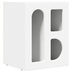 vidaXL Bedside Table ELST White 40 x 35 x 50 cm Engineered Wood