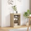 vidaXL Sideboard with LED Lights Sonoma Oak 41x37x67 cm