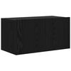 vidaXL TV Cabinet Set 60 x 30 x 30 cm Black Engineered Wood