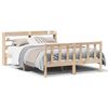 vidaXL Bed Frame without Mattress 135x190 cm Double Solid Wood Pine