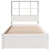 vidaXL Bookcase Bed without Mattress White 90x190cm Single Solid Wood Pine