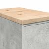 vidaXL Garage Storage Cabinet Concrete Grey 30x51x85 cm Solid Wood Pine