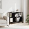 vidaXL Bookcase Black 102x28x77.5 cm Engineered Wood