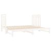 vidaXL Pull-out Day Bed without Mattress White 2x(90x190) cm