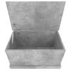 vidaXL Storage Box Concrete Grey 70x40x38 cm Engineered Wood