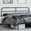 vidaXL Metal Replace Headboard Black 200 cm