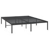 vidaXL Metal Bed Frame without Mattress Black 140x190cm