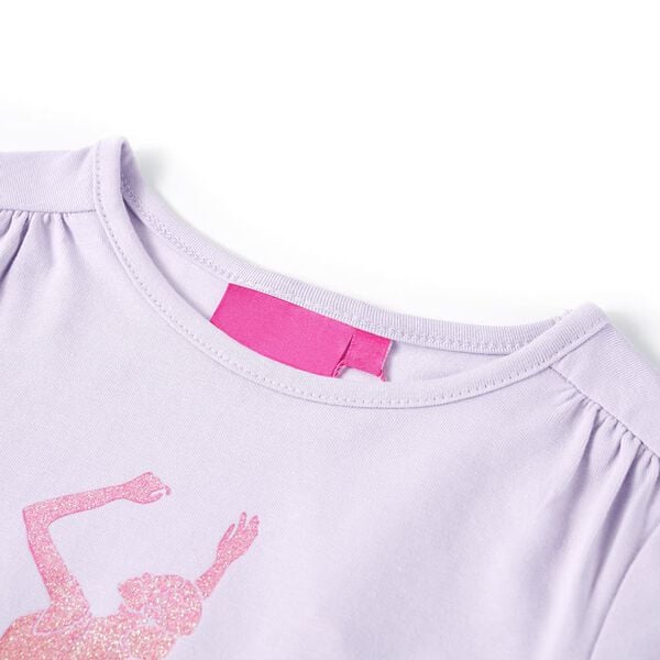 Kids' T-shirt with Long Sleeves Light Lilac 140
