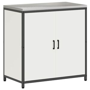 vidaXL Kitchen Storage Cabinet HATTEM White 90 x 50 x 92 cm Steel