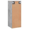 vidaXL Wall Mounted Cabinet Concrete Grey 34.5x34x90 cm