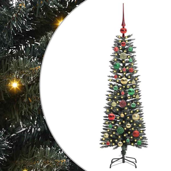 vidaXL Artificial Christmas Tree with 150 LEDs with Stand Green 120 cm