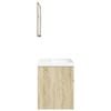 vidaXL 3 Piece Bathroom Furniture Set Sonoma Oak Engineered Wood