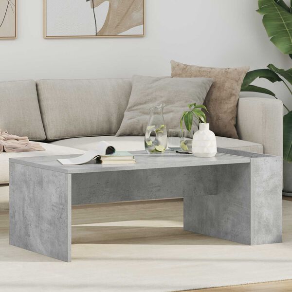 vidaXL Coffee Table Concrete Grey 95 x 50 x 34 cm Engineered Wood
