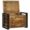 vidaXL Storage Box Brown and Black 60 x 40 x 41 cm Solid Mango Wood
