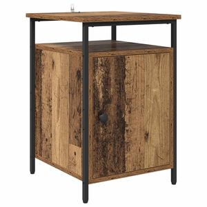 vidaXL Bedside Cabinet Old Wood 40 x 42 x 60cm Engineered Wood