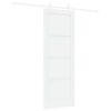 vidaXL Sliding Door White 73.5 x 198.5 cm Solid Pine Wood