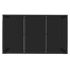 vidaXL Garden Table with Glass Top Black 150x90x75 cm Poly Rattan
