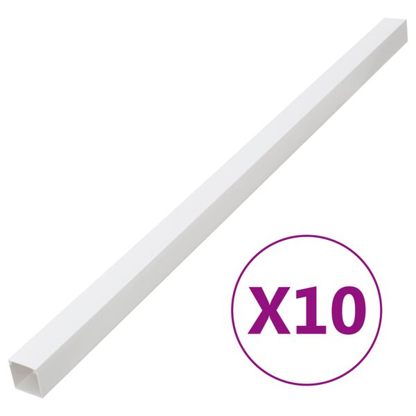 vidaXL Cable Trunking 150x50 mm 10 m PVC