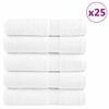 vidaXL Premium Bath Towels "SOLUND" 25 pcs White 100x150 cm 600 gsm