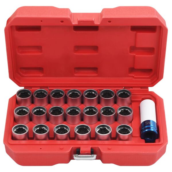vidaXL 21 Piece Wheel Lock Tool Set for Audi