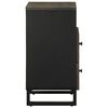 vidaXL Bedside Cabinet Black 50x33x62 cm Solid Wood Mango