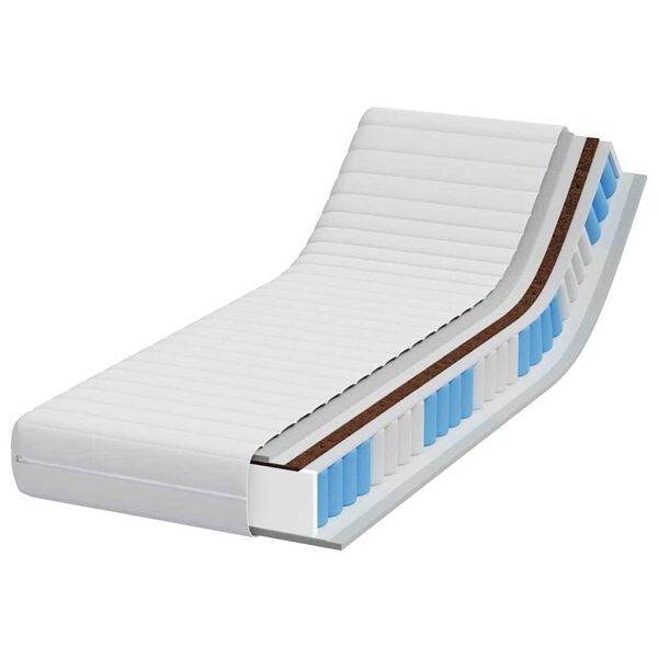 vidaXL Mattress White 80 x 200 cm Pocket Spring