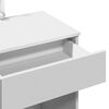 vidaXL Dressing Table with LED White 100x40x130 cm