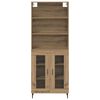 vidaXL Highboard Artisan Oak 69.5 x 34 x 180 cm