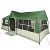 vidaXL Family Tent with Roof Green and Beige 622 x 295 x 238 cm