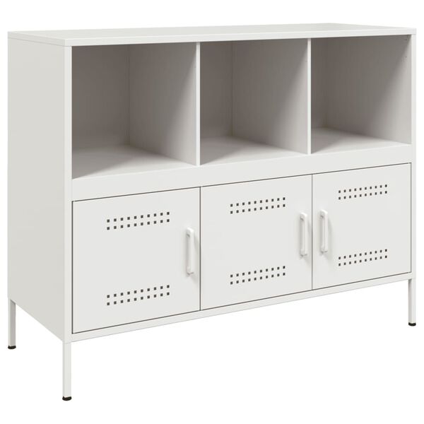 vidaXL Sideboard White 100.5x39x79 cm Steel
