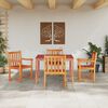 vidaXL Garden Dining Set 5 pcs Brown Solid Acacia wood