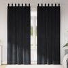 vidaXL Blackout Curtains 2 pcs Black 140 x 225 cm Velvet