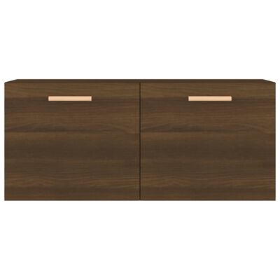 vidaXL Wall Cabinet Brown Oak 80x35x36.5 cm Engineered Wood