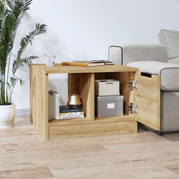 vidaXL Coffee Table Sonoma Oak 50x50x36 cm Engineered Wood