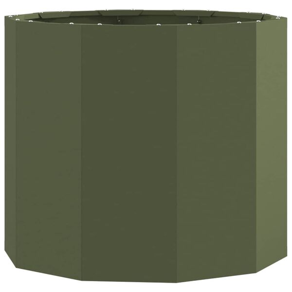 vidaXL Planter Olive Green 60 x 60 x 50 cm Steel