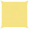vidaXL Outdoor Sun Shade Sail Yellow and White 4.5 x 4.5 m