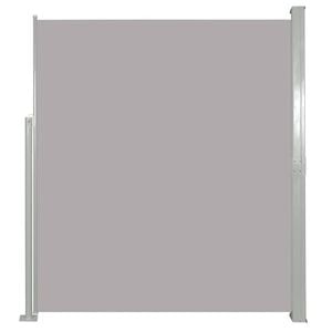 vidaXL Patio Retractable Side Awning 170x300 cm Grey