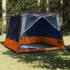 vidaXL Inner Tent with Roof Grey and Orange 291 x 291 x 240 cm Taffeta