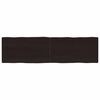 vidaXL Table Top Dark Brown 180x50x(2-6) cm Treated Solid Wood Live Edge