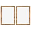 vidaXL Photo Frames 2 pcs 90x70 cm Solid Reclaimed Wood and Glass
