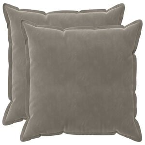 vidaXL Cushion with Pillow HOUTEN 2 pcs Light Grey Velvet