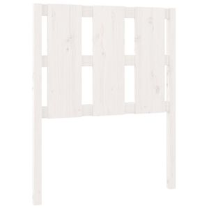 vidaXL Bed Headboard White 80.5x4x100 cm Solid Wood Pine