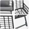 vidaXL Garden Dining Set 3 pcs Black and Anthracite Poly Rattan