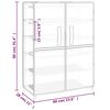 vidaXL Shoe Cabinet Cream 60x28x90 cm Fabric